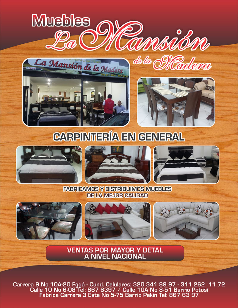 MUEBLES LA MANSION DE LA MADERA,Fusagasuga Cundinamarca +, Pagina Oficial