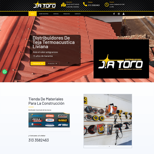 Screenshot_2021-04-19 Distribuidora JA TORO Ferreteria – Todo en Pinturas Tejas ⚙️ Herramienta Eléctrica Distribuidor X May[...]